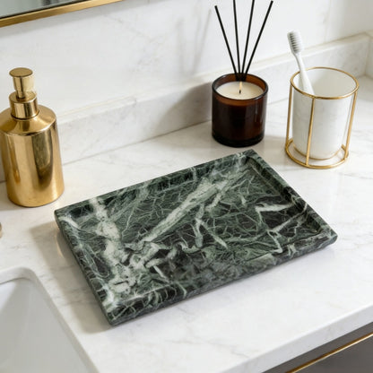 Natural marble tray