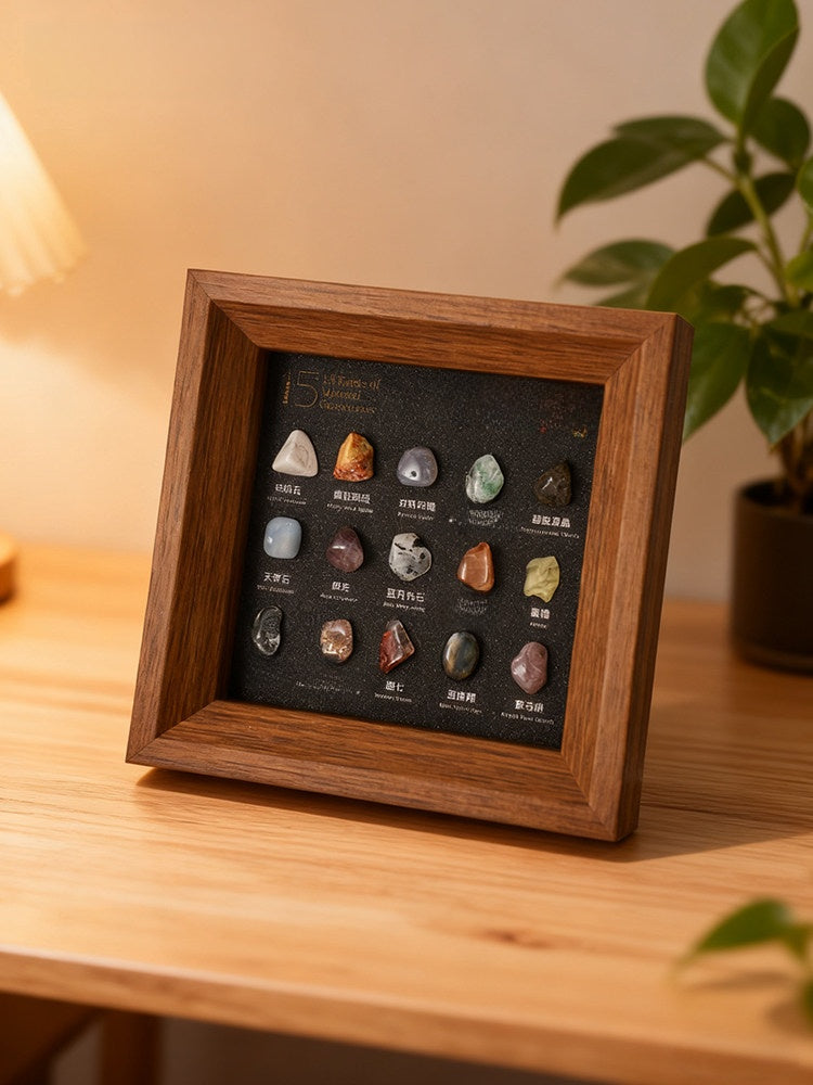 Natural Mineral Specimens Display Frame
