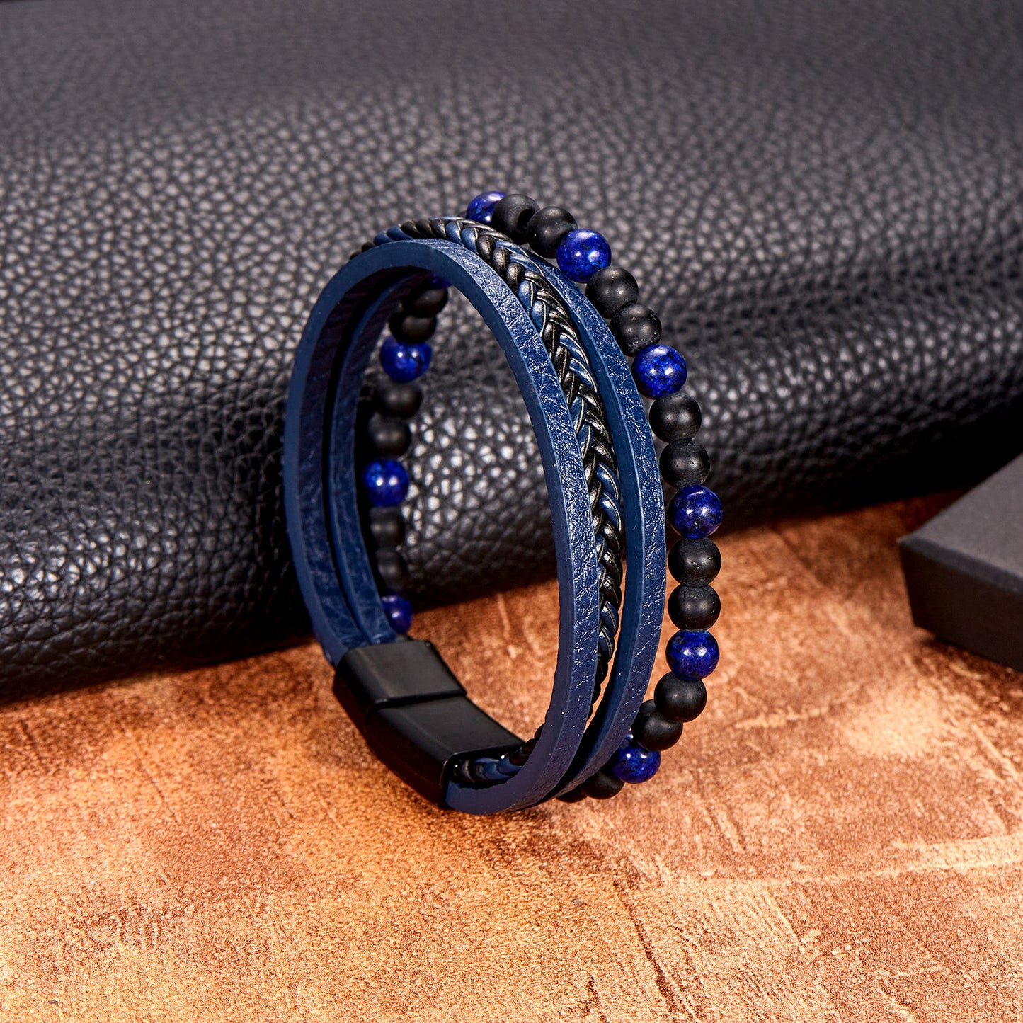 Natural obsidian bracelet