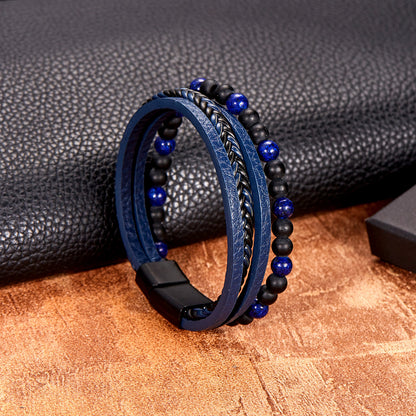 Natural obsidian bracelet