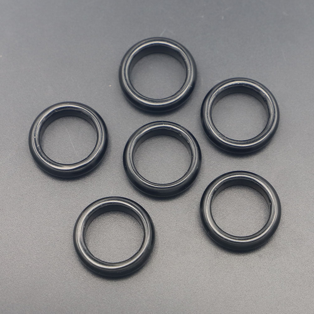 Natural Obsidian Flat Ring