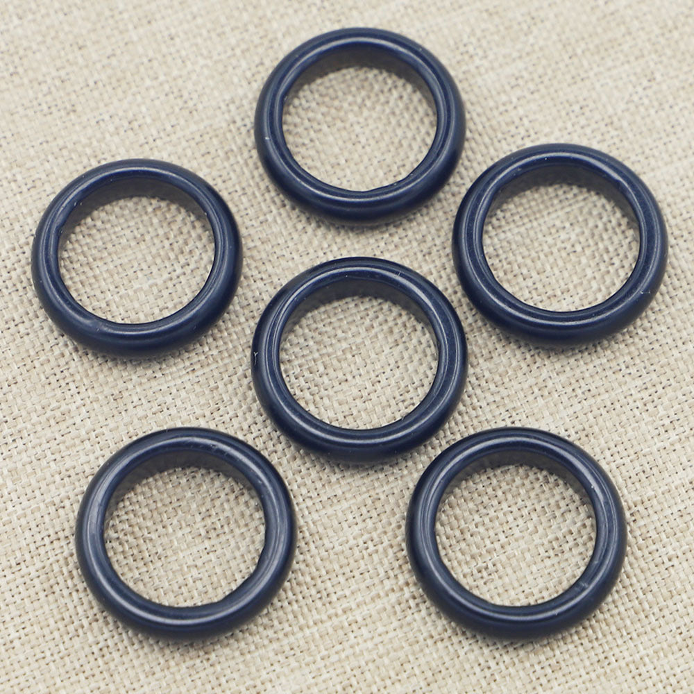 Natural Obsidian Flat Ring