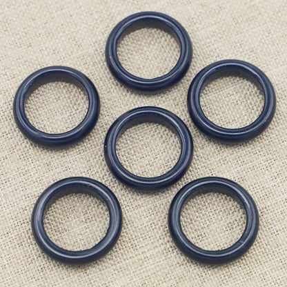Natural Obsidian Flat Ring