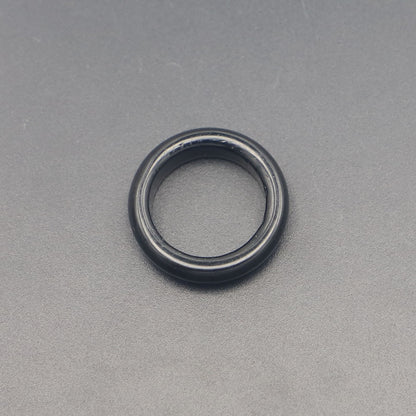 Natural Obsidian Flat Ring