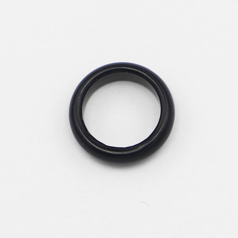 Natural Obsidian Flat Ring