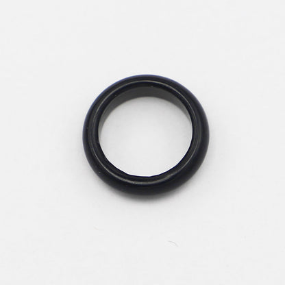 Natural Obsidian Flat Ring