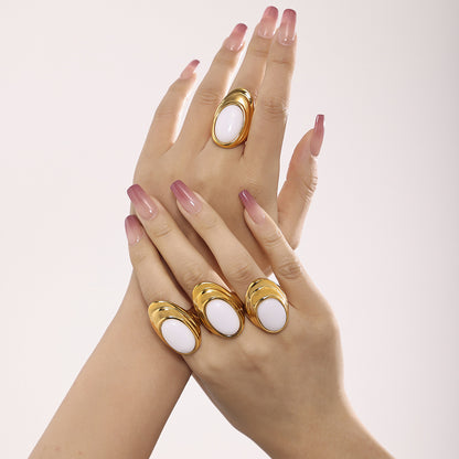 Natural Opal Ring and Earrings