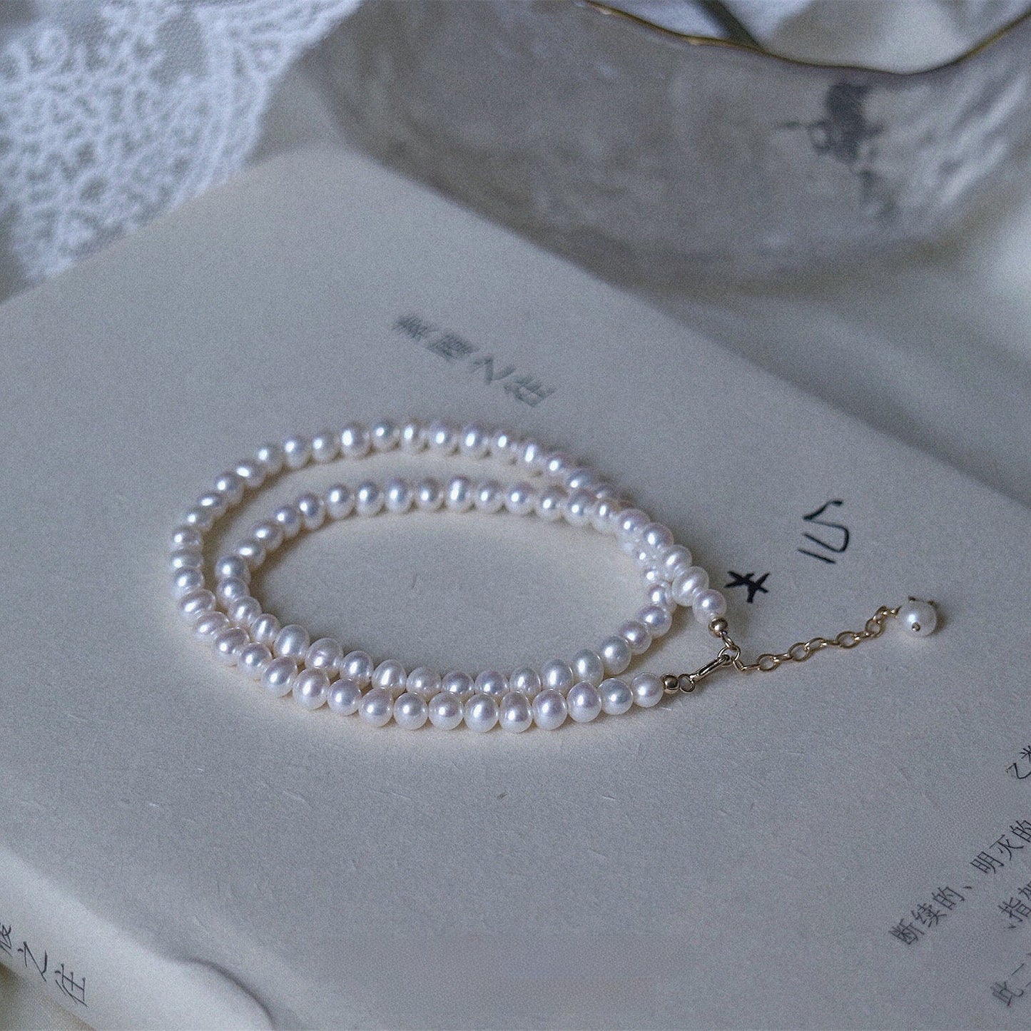 Natural Pearl Choker Necklace