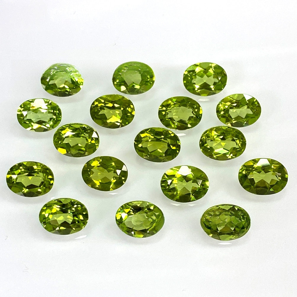 Natural Peridot Oval Cabochon Gemstone