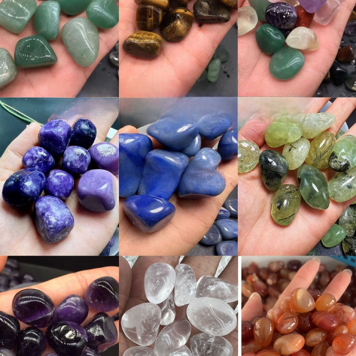 Natural Polished Crystal Rolling Stones