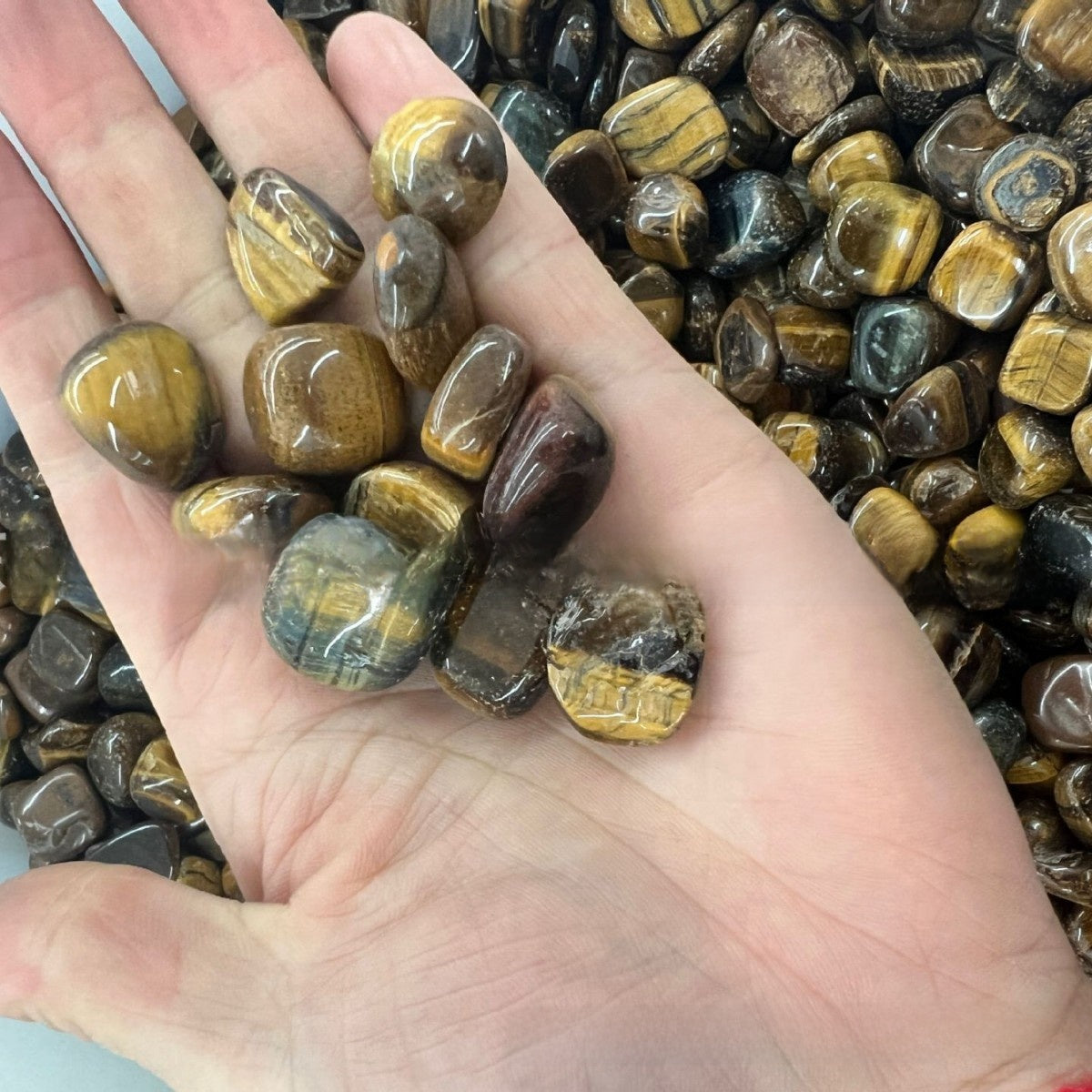 Natural Polished Rolling Gemstones for Crafting