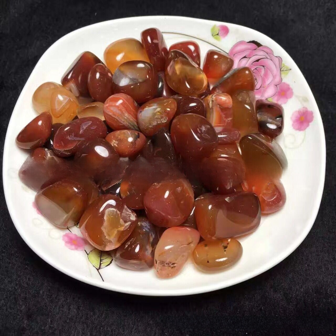Natural Polished Rolling Gemstones for Crafting