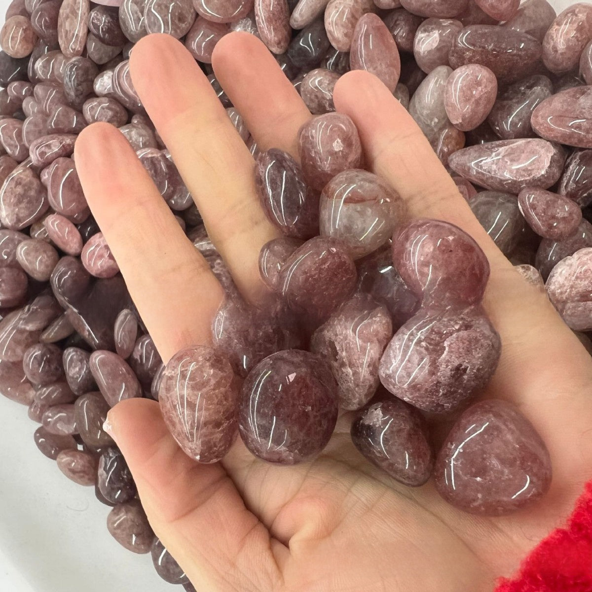 Natural Polished Rolling Gemstones for Crafting