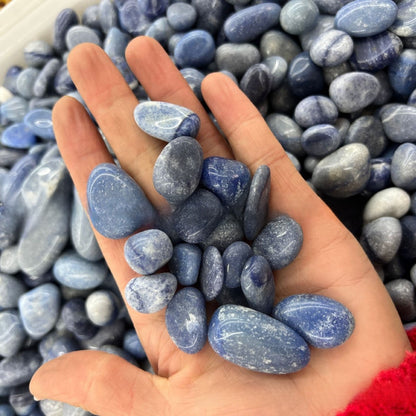 Natural Polished Rolling Gemstones for Crafting