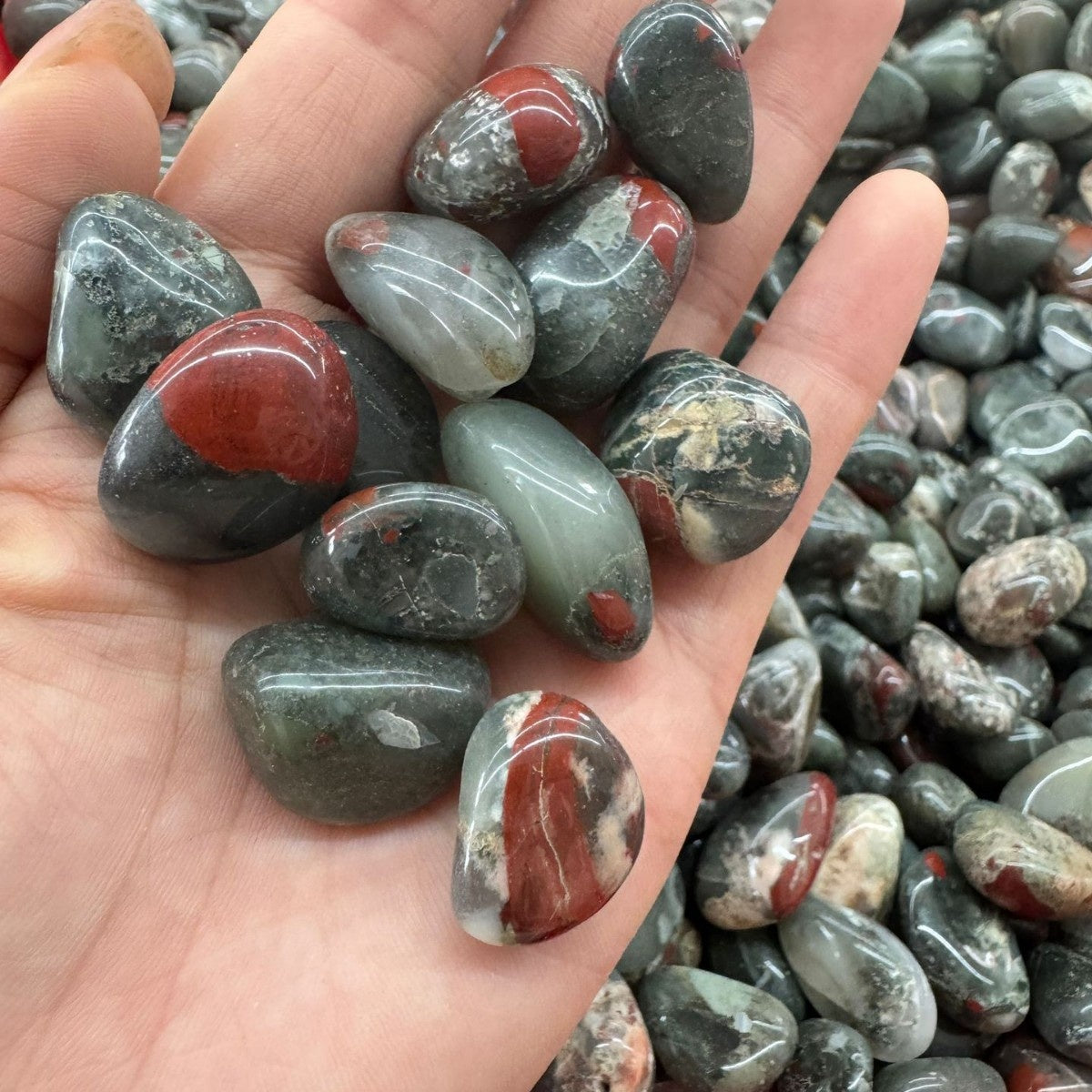Natural Polished Rolling Gemstones for Crafting