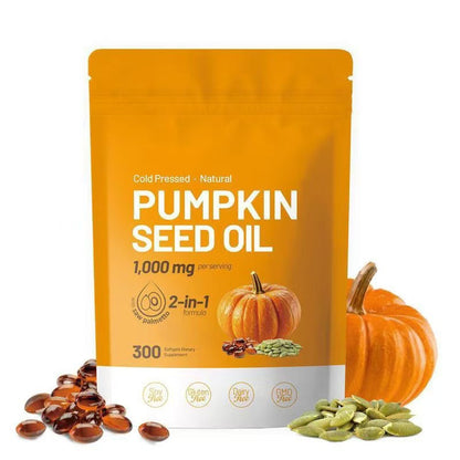 Natural Pumpkin Seed Oil and Saw Palmetto Soft Capsules