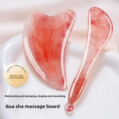 Natural Resin Gua Sha Board and Muscle Pulling Stick