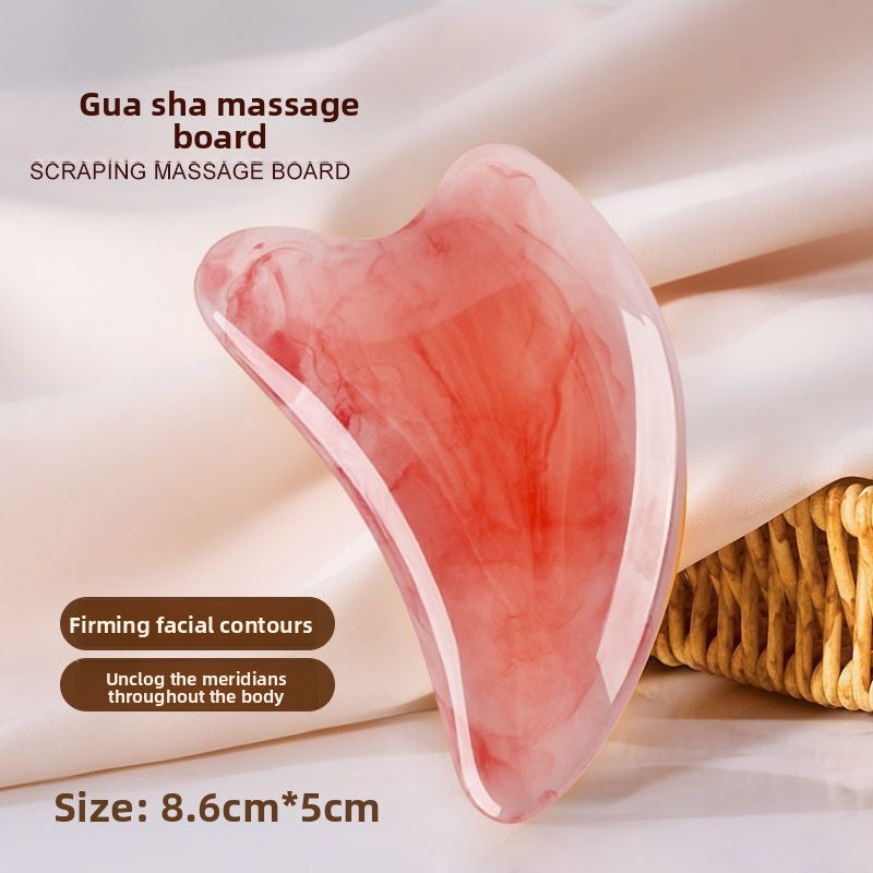 Natural Resin Gua Sha Board and Muscle Pulling Stick