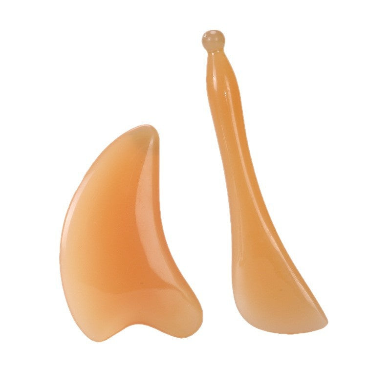 Natural Resin Gua Sha Board and Tendon Pulling Stick