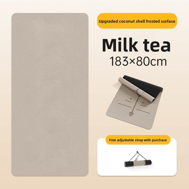 Natural rubber yoga mat