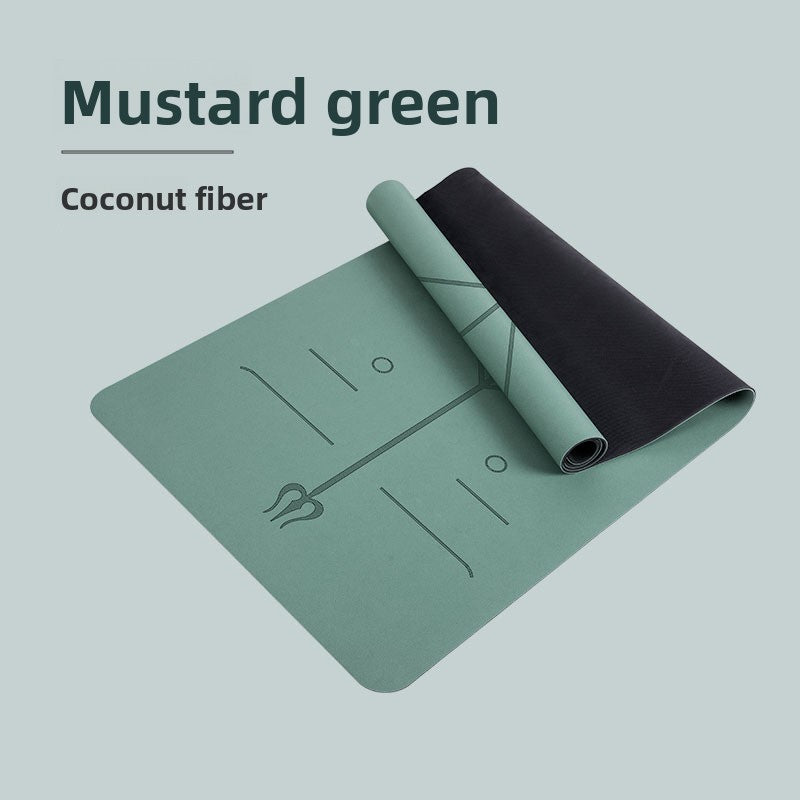 Natural rubber yoga mat