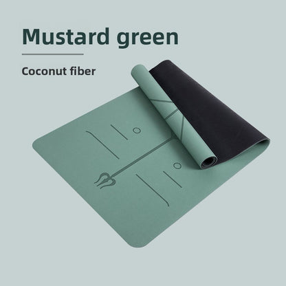 Natural rubber yoga mat