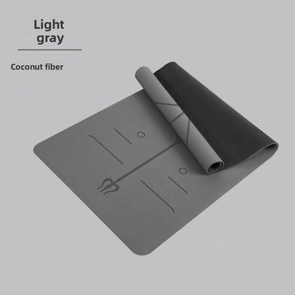Natural rubber yoga mat
