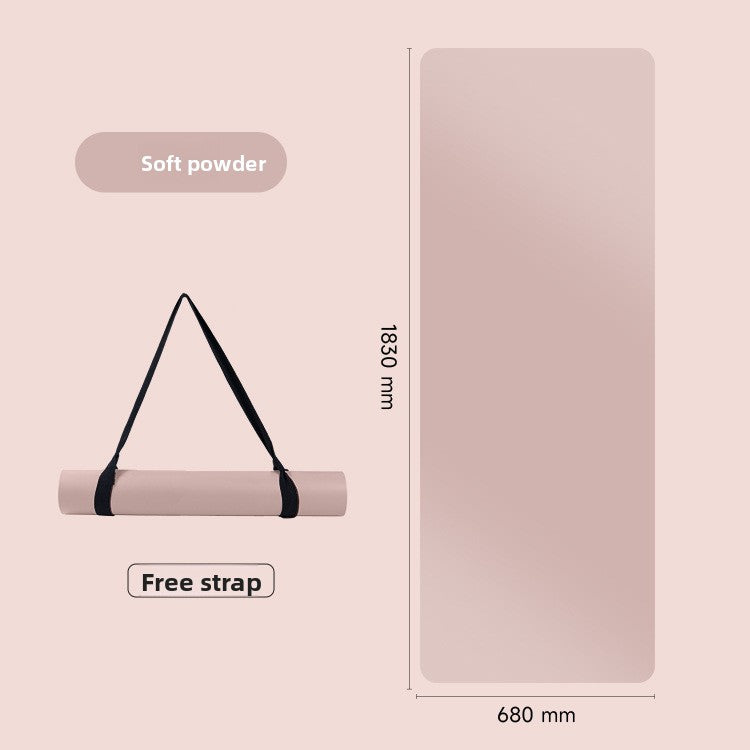 Natural rubber yoga mat