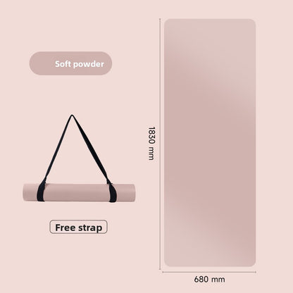 Natural rubber yoga mat