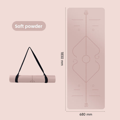 Natural rubber yoga mat