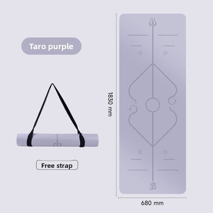 Natural rubber yoga mat