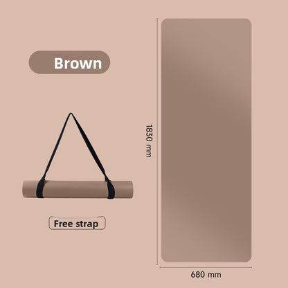 Natural rubber yoga mat