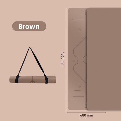 Natural rubber yoga mat