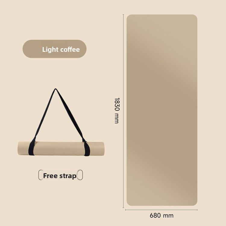 Natural rubber yoga mat
