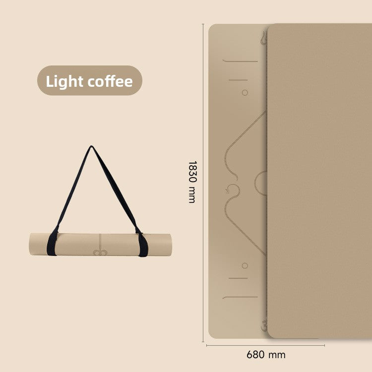 Natural rubber yoga mat