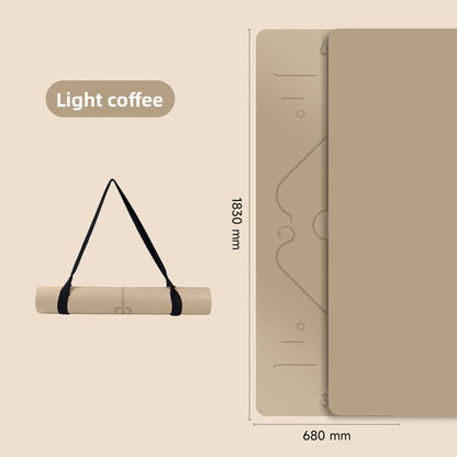 Natural rubber yoga mat