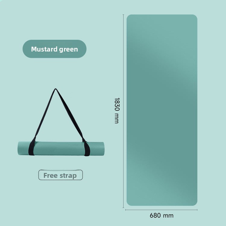 Natural rubber yoga mat