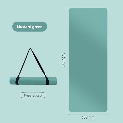 Natural rubber yoga mat