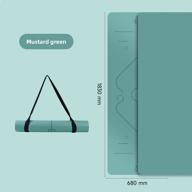 Natural rubber yoga mat