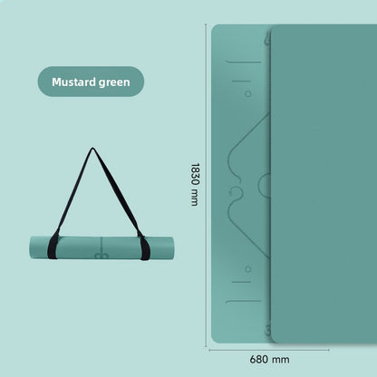 Natural rubber yoga mat