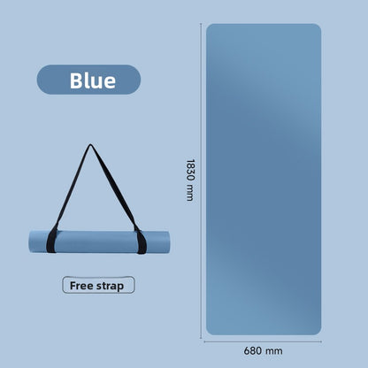 Natural rubber yoga mat