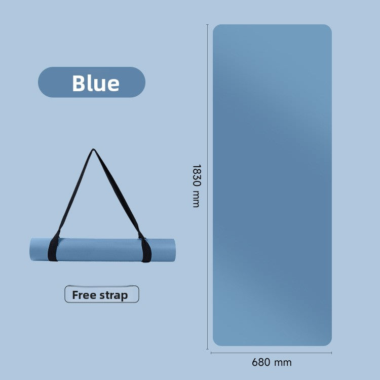 Natural rubber yoga mat