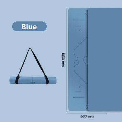 Natural rubber yoga mat