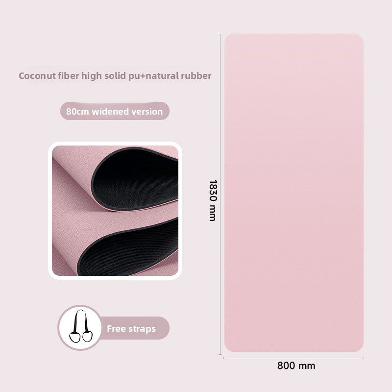 Natural rubber yoga mat