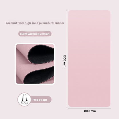 Natural rubber yoga mat