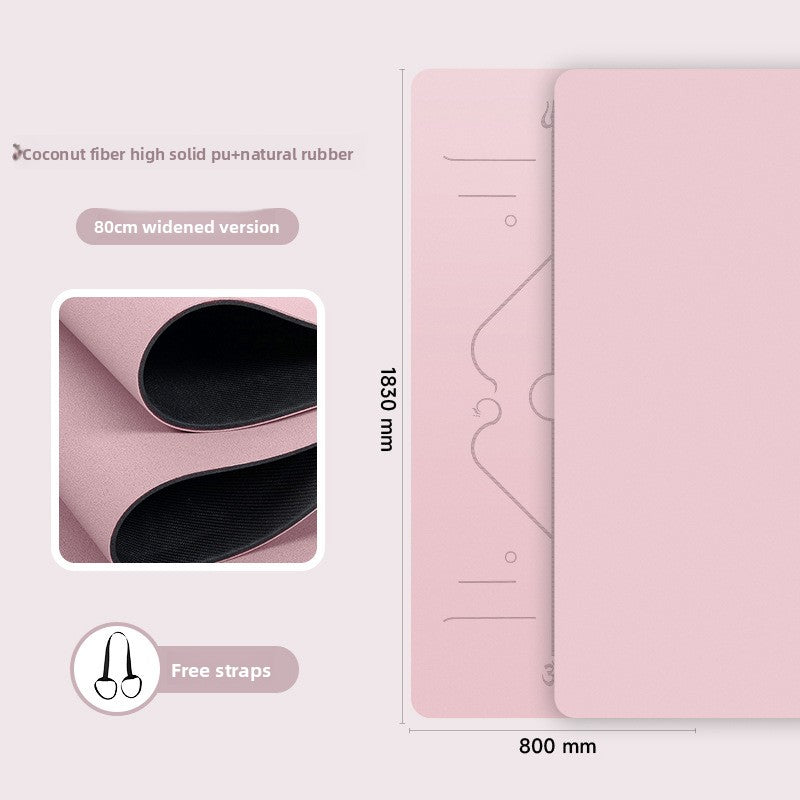 Natural rubber yoga mat