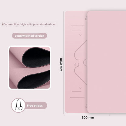 Natural rubber yoga mat