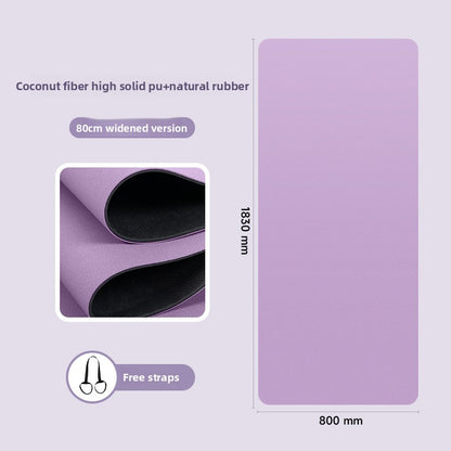 Natural rubber yoga mat