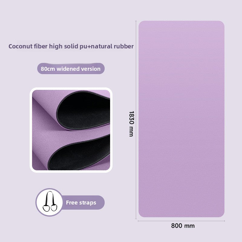 Natural rubber yoga mat