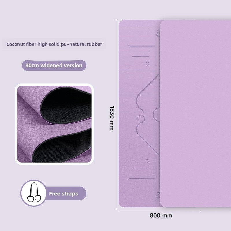 Natural rubber yoga mat
